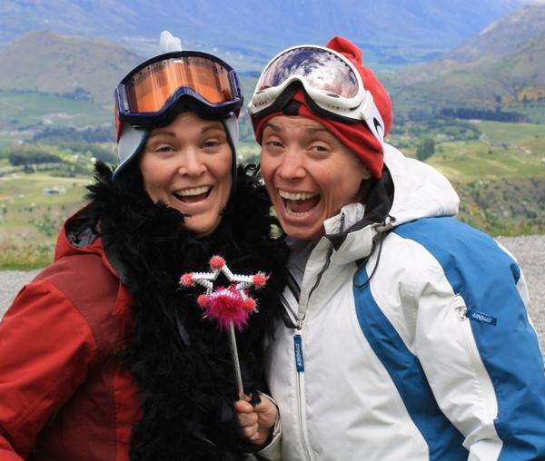 Gay Ski Week QT organisers Mandy (left) and Sally Whitewoods